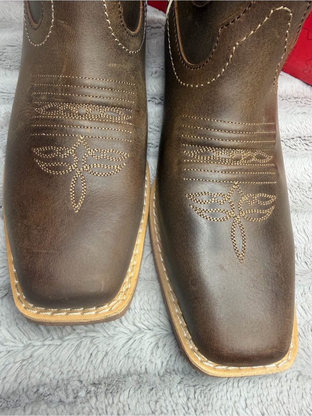 NEW Justin Boots Women's Jesse Brown Western Cowgirl Boots - Square Toe 8 B - Picture 6 of 9